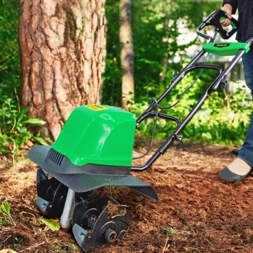 Mini Tiller Electri Plough Machine Cultivator Scarifier Garden Household Soil Ploughing Digging Loosening Equipment TLEG-01A