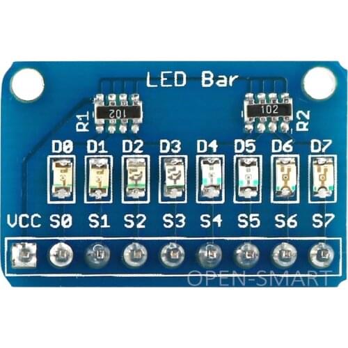 8 Bit LED Bar Marquee LED Display Module with 4 Kinds of Color for Arduino Low level can Llight LED for MCU IO Test Indicator