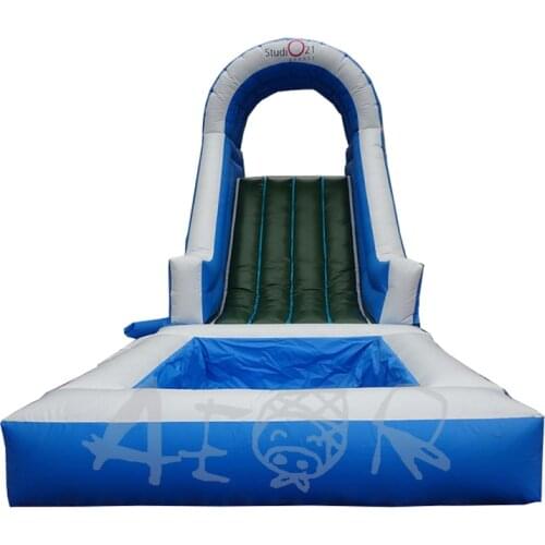 Inflatable Water Play Entertainment Equipment Small Climbing High Temperature Airtight Waterproof Slide With Pool