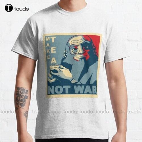 New Iroh "Make Tea Not War" Classic T-Shirt Muscle Shirt S-5Xl Cotton Tee Shirt mens shirt Unisex