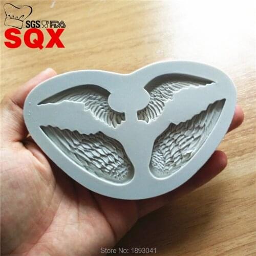 New arrival 4 angel wings silicone cake mold, DIY mold cake decorating, kitchen accessories, SQ16257