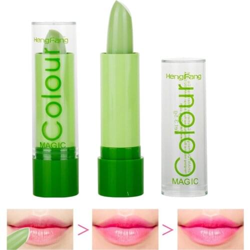 Lipstick Cosmetic Professional Temperature Change Color Pink Shade Magic Lipstick Long Lasting Lip Balm Lip Gloss Stick Balm