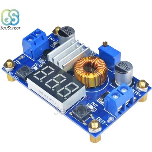 DC-DC Buck Step Down Module XL4015 DC/DC 4.0~38V to 1.25-36V Adjustable Voltage Regulator With LED Voltmeter