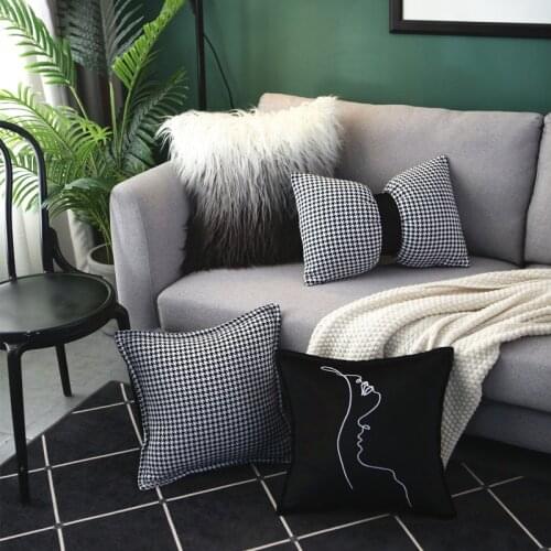 Luxury Cushion Cover For Living room Sofa Home Decor Plaid Pillow Cover Decorative Throw PillowCase Modern Cushion Covers 50x50