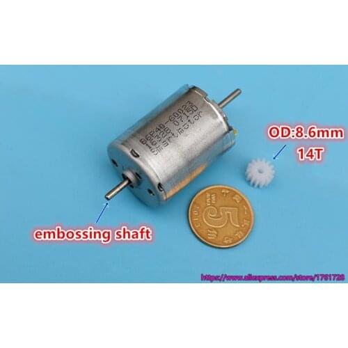 Brand new 2mm shaft double output shaft 370 DC motor 6V 3000rpm 12V 6300rpm carbon brush large torque long life time motor