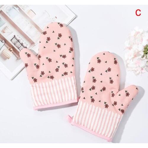 1 Pc Cotton Fashion Kitchen Pad Cooking Microwave Baking BBQ Oven Potholders Oven Mitts Kitchen Gloves Mitts