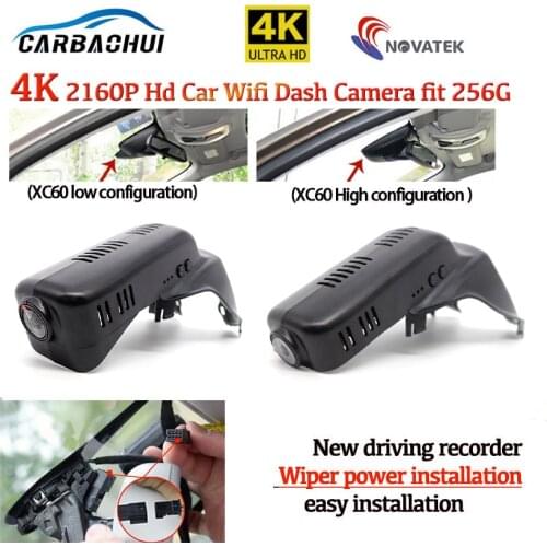 HD 4K 2160P Easy to install car driving recorder DVR Wifi Video Recorder Dash Cam Camera For VOLVO XC60 Deluxe XC60 2012-2016