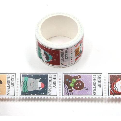 2.5cm wide Vintage stamp stamp Masking Washi Tape Decorative Adhesive Tape Diy Scrapbooking Sticker Label Stationery