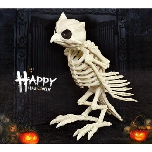 High quality simulation animal skeleton model Night Owl skeleton Bone for Halloween party Bar decoration Owl Skeleton model