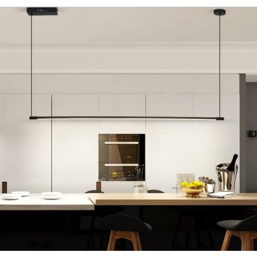 Gold/Black Modern LED pendant chandelier for Dining room kitchens Minimalist Home lighting chandelier Hanging fixture Ac110-220V