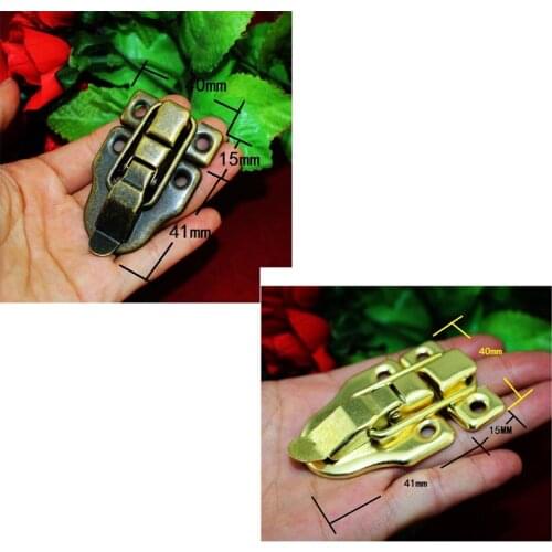 Antique Iron Lock Jewelry Chest Box Gift Box Suitcase Case Buckles Toggle Hasp Latch Vintage Catch Clasp,56*40mm,10Sets