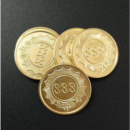 10pcs 23*1.85mm Stainless Steel brass Game Token Coins