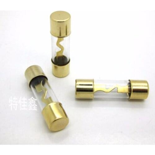 2pcs 10*38mm fuse Gold plated Car stereo The fuse tube 10x38mm 32V 10A 15A 20A 25A 30A 40A 50A 60A 70A 80A 100A