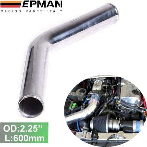 2pcs/unit 57mm 2.25" 45 Degree Aluminum Turbo Intercooler Pipe Tube piping L:600 mm For BMW e60 EP-UP45-600-57
