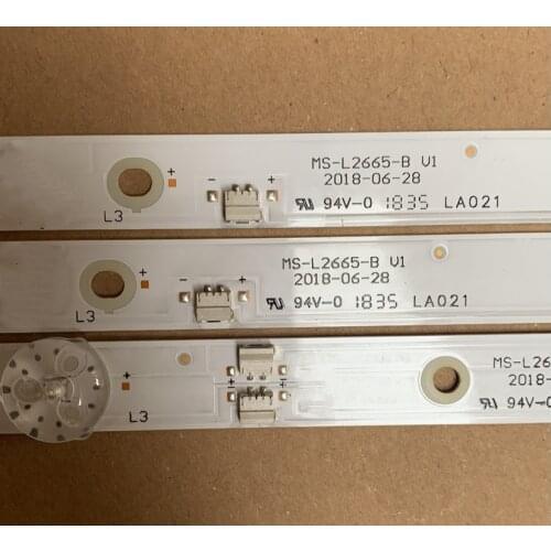 3PCS/NEW 8LED 6V 760MM R72-40D04 TB C 40"TV 40LEM-1043/FTS2C EU40DT200 MS-L2665-A MS-L2665-B LA021 MS-L2665-A V1 MS-L2665-B V2