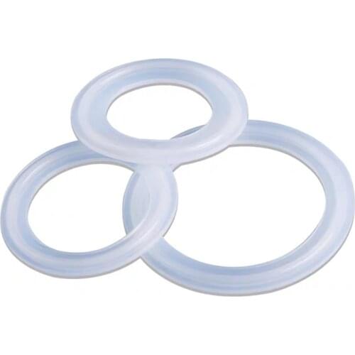 5Pcs Fit 19mm--273mm Pipe O/D Sanitary Tri Clamp Ferrule Silicone Sealing Strip Gasket Ring Washer For Homebrew Dairy Product