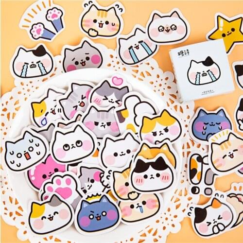 8SETS/LOT meow battle series markers photo album decoration seal DIY box paper Sticker