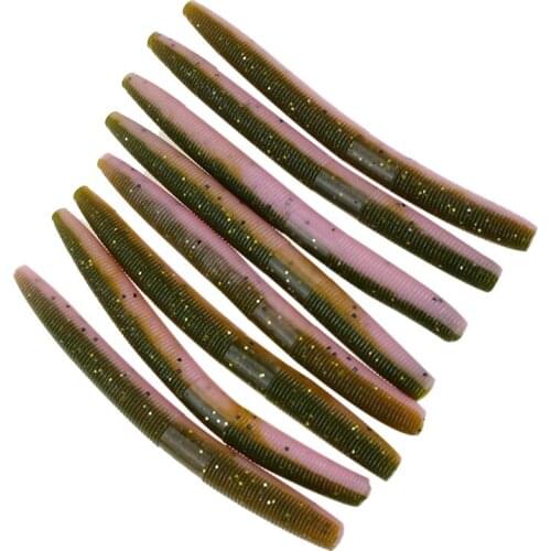 8pcs 100mm 6.5g/pc Flavor Additives for Fishing Aroma for Fishing Soft Lures Rubber Fishing Lures for Spinning