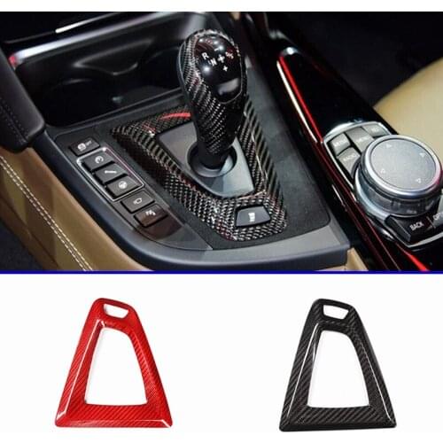 Real Carbon Fiber For BMW M4 M2 M3 F87 F80 F82 F83 Car Accesssories Car Gear Shift Frame Panel Trim