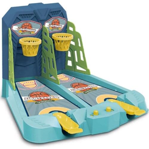 ABS Basketball Toy Holiday Christmas Double Birthday Shooting Game 2-Player New Adults Blue Fashion Children Mini Desktop Table