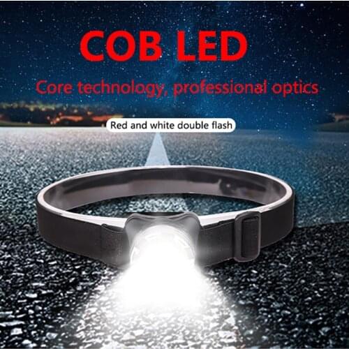 F006 Cob Led Mini Headlamps Outdoor Headlight Usb Rechargeable Headlight Red And White Work Usb Rechargeable Strong Headlight