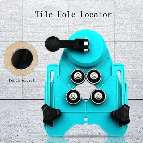 Tile Punch Locator 4-83MM Glass Marble Fixed Hole Perforated Hole Fixer Rubber Suction Cup Tile Locator Perforated Hole Tool