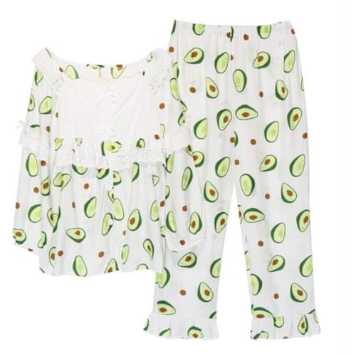 Pure cotton confinement clothing summer thin long-sleeved nursing clothing maternity suit