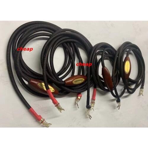 Free shipping Jorma design statement speaker cable with WBT-0681Ag plug connector