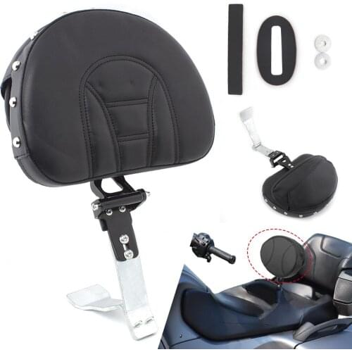 Motorcycle Driver Backrest Leather Smart Mount Adjustable BackRest For Can Am Spyder RT Models 2008-2017
