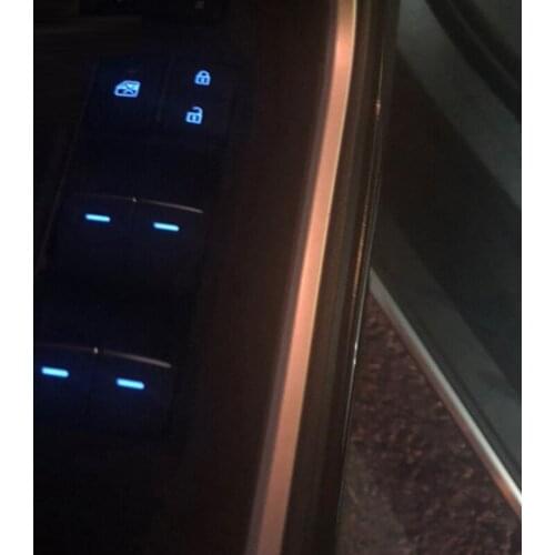 For Toyota RAV4 XA50 2019-2021 LED Power Window Lift Controller Switches Panels Replacements Kit Car Styling