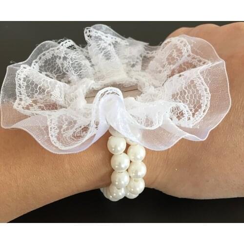 Fashion Bride Pearl Wrist flower Wedding Bridesmaid Sisters Hand Flowers Bracelets Korean Accessories Supplies