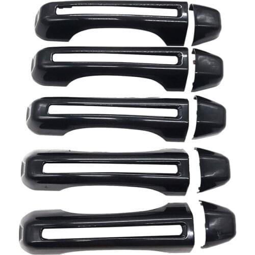 Car Outer Door Handle Shell for Jeep Wrangler JL 2018 2019 5 Doors (10 Pcs) Include Tail-Gate