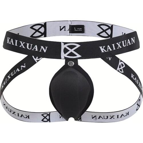 Sexy Mens G-string Jockstrap Thongs Bikini Underwear U Convex Bulge Pouch Sponge Cup Pad T-Back Underpants Male Panties