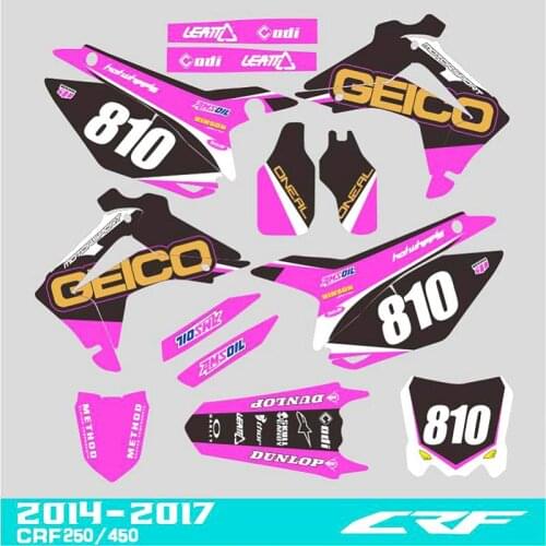 Custom CRF250 motocross digital sticker sticker 2014-2016 & CRF450R CRF450 13-16 CRF 250 250R 450 450R