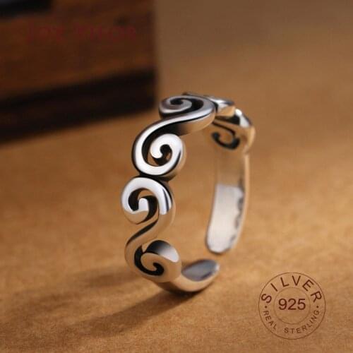 S925 sterling silver rings for women Bijoux S Simple Style Multilayer Line Rings For Women Gifts Large Chains Rings