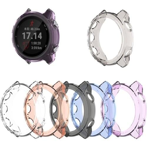 Protective TPU Case Cover for Garmin Forerunner245M for Garmin Forerunner245 Smartwatch Dial Protective Case Shockproof Shell