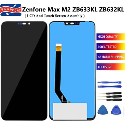 6.26" For Asus Zenfone Max M2 ZB633KL ZB632KL LCD Display Touch Screen Digitizer Assembly Replacement ZB632KL ZB633KL Cell Phone