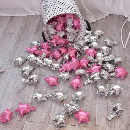 10pcs 5/10 inch Five-pointed star foil balloon baby shower wedding childrens birthday party decorations kids balloons globos