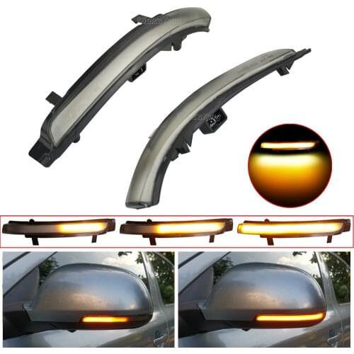 2 pieces For Skoda Octavia MK2 2009-2013 SUPERB B6 2008-2014 Dynamic LED Turn Signal Blinker Mirror flasher Light