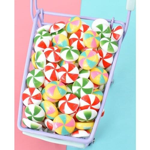 20Pcs Simulation Candy Christmas Decoration Flatback Resin Cabochon Kawaii Accessories Scrapbooking Crafts DIY Phone Decoration