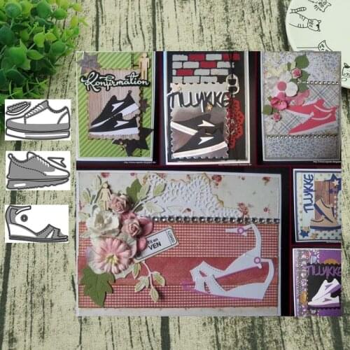 AddyCraft Metal Cutting Dies cut die mold Shoes Scrapbook paper craft knife mould blade punch stencils dies