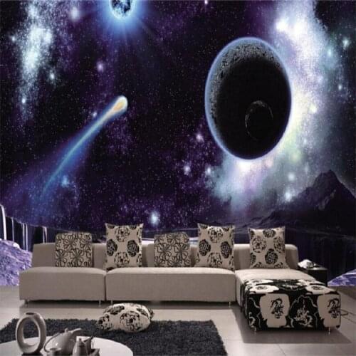 Custom mural Star Wallpaper ceiling wallpaper bedroom living room mural wall painting mural romantic non-woven wallpaper
