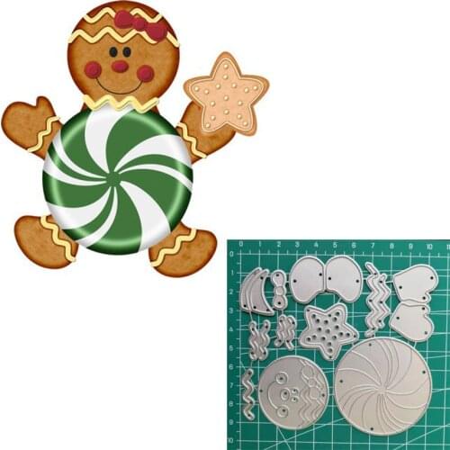 Gingerman Scrapbooking Dies Metal Nouveau Arrivage 2019 Christmas Cutting Dies Stencil Emboss