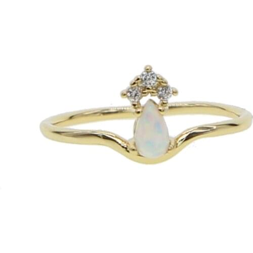 IDOWAITTING Women's Gold Rings