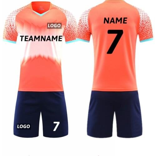 Kids Adult Soccer Jersey Set Child Women Men Football Uniform Soccer Training Suit Trendy Football Shirt Shorts Running Clothes