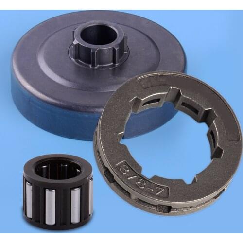 LETAOSK 3/8"-7 Rim Chain Sprocket Clutch Drum And Needle Cage Bearing Fit For Stihl 044 046 MS440 MS460 ChainsawAccessories