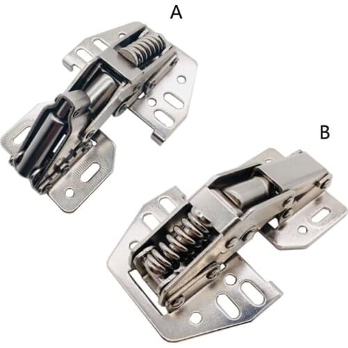 Furniture Hardware Wardrobe Cabinet Door Silent Hinges Hydraulic Buffer Hinges Bridge Shaped Spring Hinges