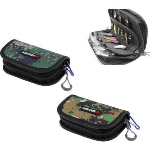 Mini Waterproof Fishing Spoon Sequins Lures Bag Tackle Spinner Box attach to Vest Backpack Carp Fishing Fly Fishing Tools pesca