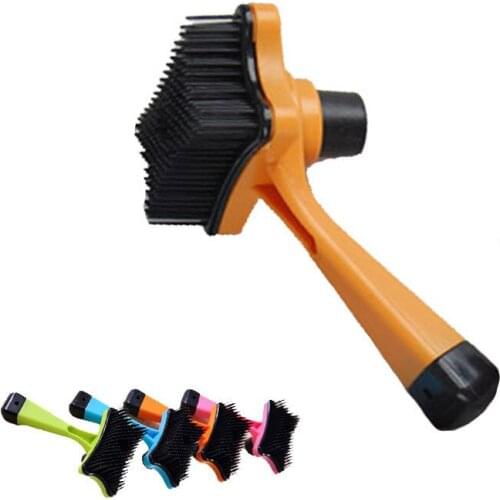 Pet Dog Cat Multifunctional Plastic Brush Hair Fur Shedding Trimmer Grooming Rake Professional Dog Comb Brush Tool For Dog Hair