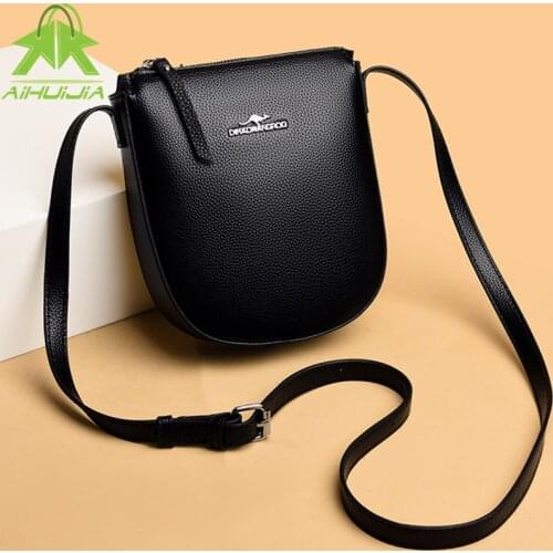 Fashion U Type Ladies Shoulder Bags Designer High Quality Messenger Bag Women Mobile Phone Bag 2021 New Pu Leather Women Handbag